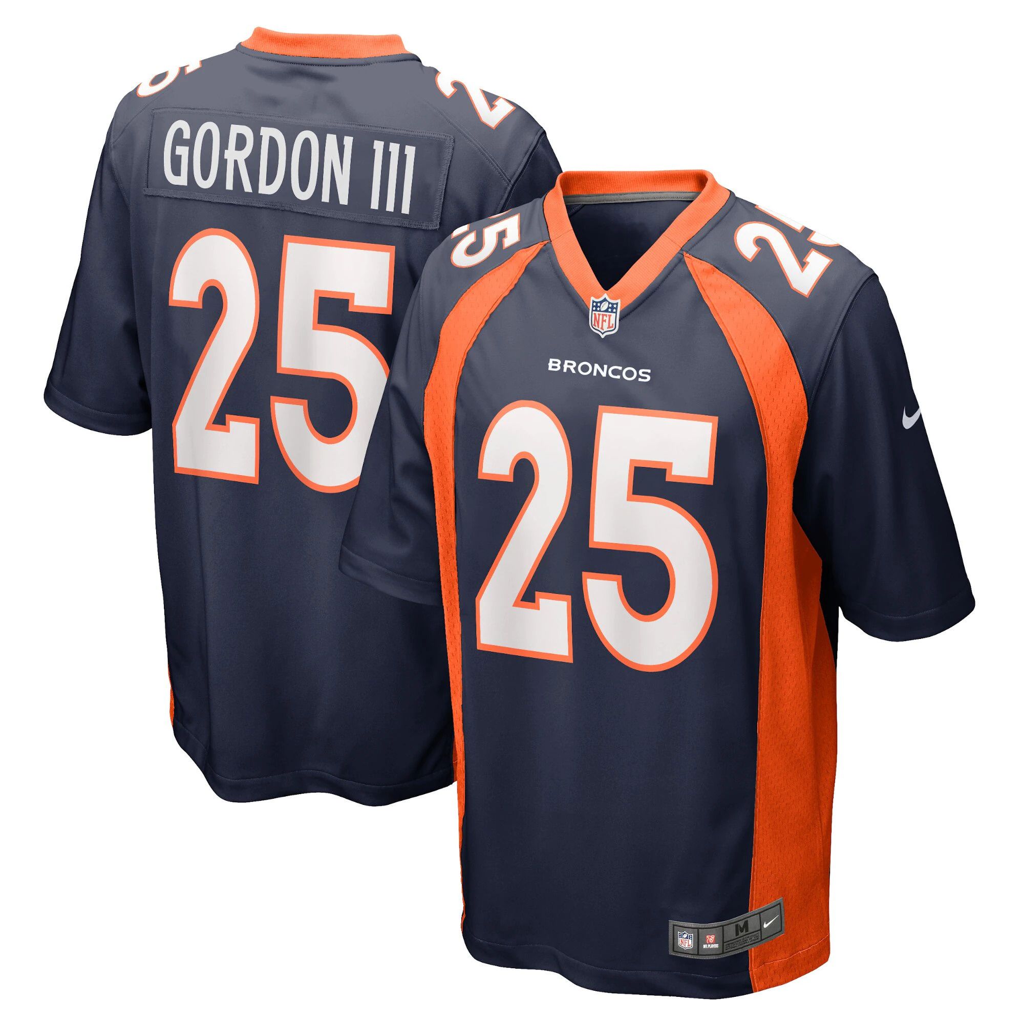 Men Denver Broncos 25 Melvin Gordon III Nike Blue Game NFL Jersey